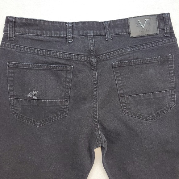 Versace Jeans Mens 33x28* Black V19-69 Abbigliamento Sportivo‎ SRL Milano Italy - Picture 4 of 13